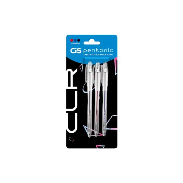 Kit Caneta Esferografica Pentonic 3 Unidades 58295 - Cis