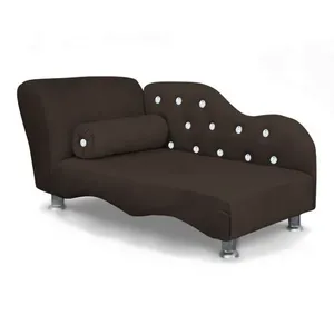 Caminha para Pet Tipo Mini Poltrona Divã Strass Loja Sheep para Cães e Gatos Veludo Marrom 1 Unidade Caminha Mini Poltrona Divã Strass Loja Sheep para Pet Pequeno em Veludo Marrom com Almofada