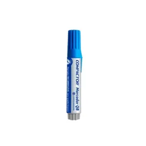 Marcador para Quadro Branco Compactor QB COMPACTOR Recarregável com Escrita Macia e Secagem Rápida 1 Unidade Azul Marcador Quadro Branco Recarregável Qb Compactor Azul