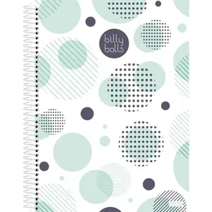 CADERNO 10X1 CAPA DURA BILLY BALLS 160F