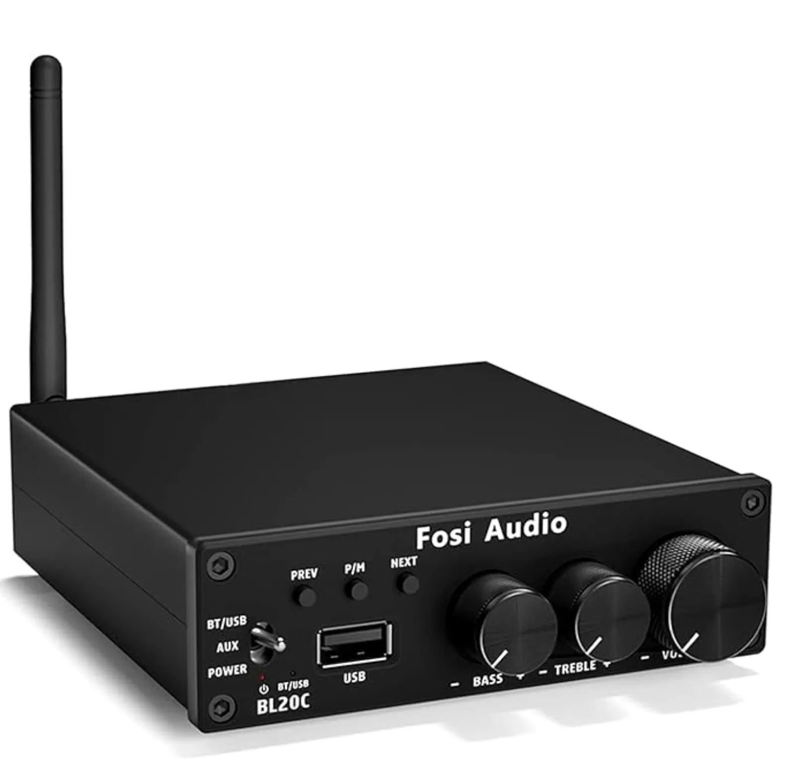 Fosi Audio BL20C mini amplificador Hi-Fi estéreo 2.1 compacto e versátil