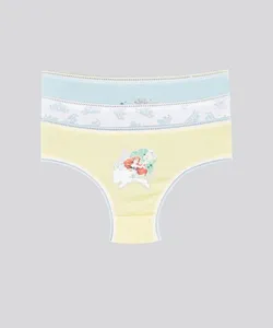 Kit de 3 Calcinhas Princesas Multicor 4