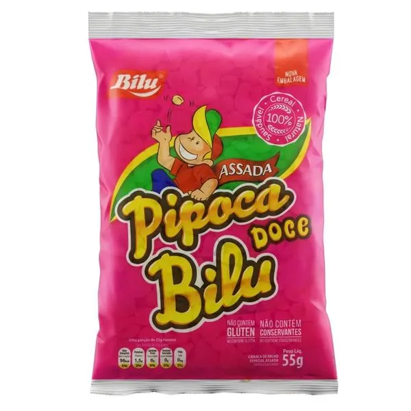 Pipoca Doce Bilu 45g PIPOCA DOCE 45G BILU