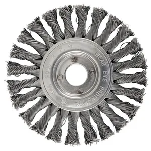 Escova de Aço Circular Trançada 178 x 13 mm - 7273 - BRASFORT