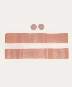 faixa adesiva de silicone bege Único