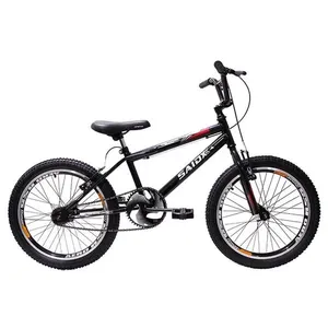 Bicicleta Aro 20 Bike Bmx Cross Freestyle Infantil Saidx Preto