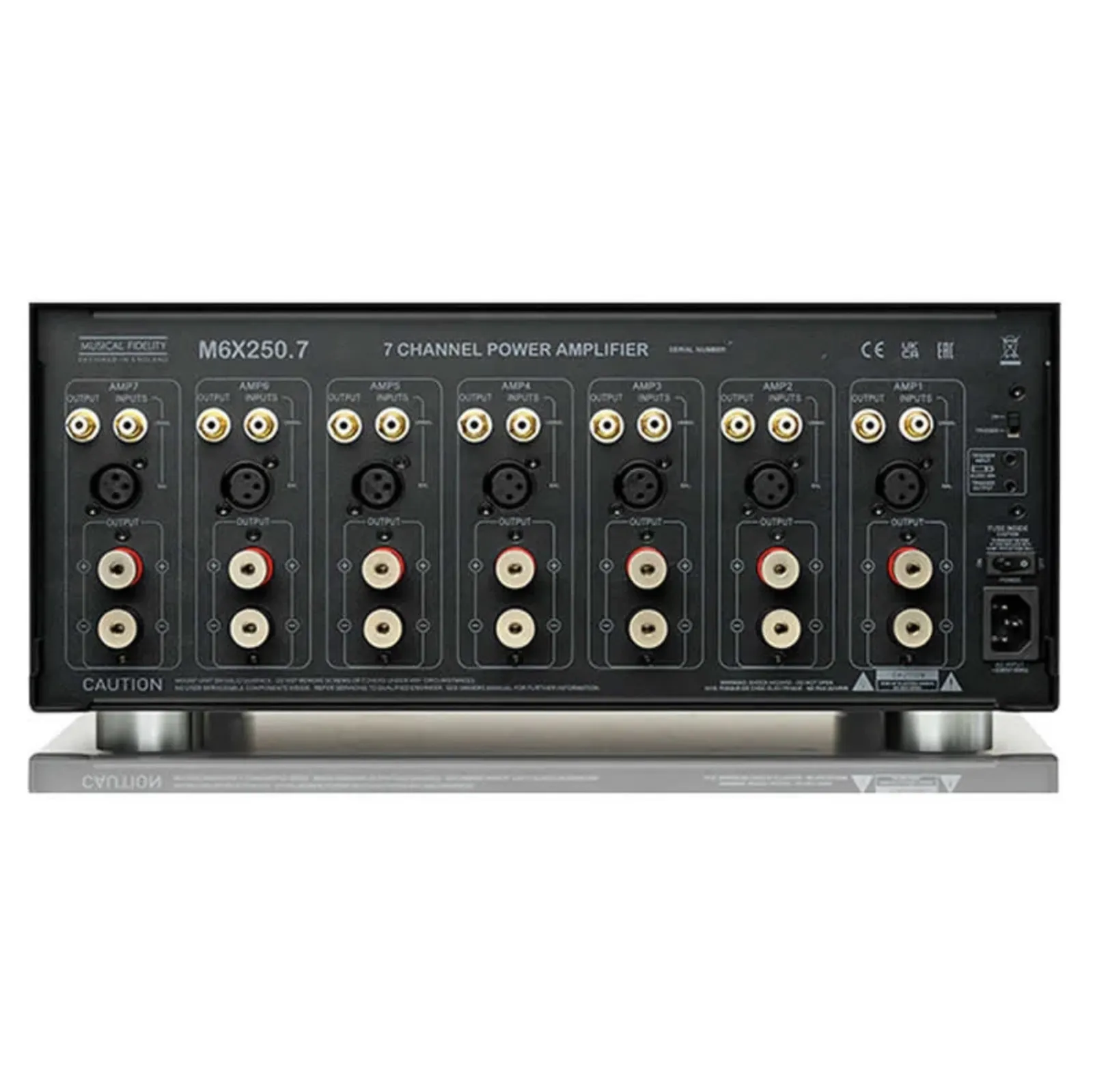 Amplificador Musical Fidelity M6x 250.7 multicanal 7 Canais 150 watts - 115v