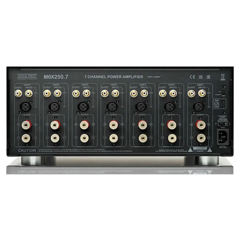 Amplificador Musical Fidelity M6x 250.7 multicanal 7 Canais 150 watts - 115v