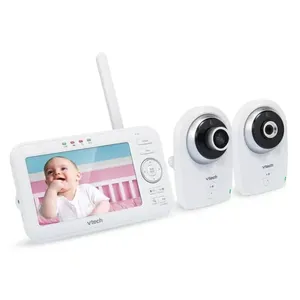 Babá Eletrônica com Monitor,com Lente Óptica Grande Angular e Lente Óptica Padrão Intercambiáveis, 720p,VM351-2 VTECH 110v