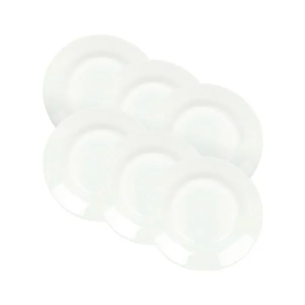 Kit com 6 Pratos Opaline Menu Fundo 23cm - Nadir