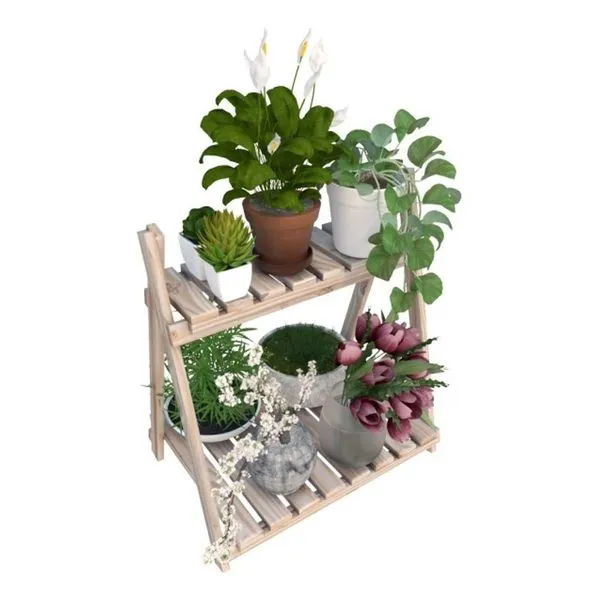 Estante Maderia Livreiro Modular 2 Prateleiras Suporte