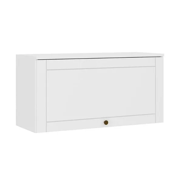 Armário De Geladeira Para Cozinha Bella 2603 Com 1 Porta Basculante 80cm Branco