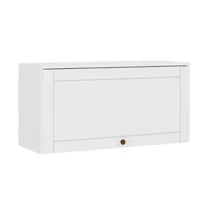 Armário De Geladeira Para Cozinha Bella 2603 Com 1 Porta Basculante 80cm Branco