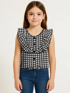 Blusa Regata Kid+ Infantil Para Menina - PRETO 8