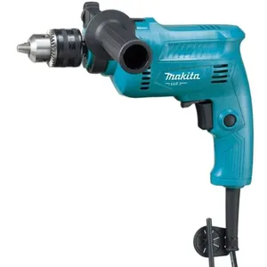 Furadeira de Impacto Makita Profissional M0801B com Chave de Mandril e Punho Lateral 550W 110V Furadeira de Impacto Makita Profissional M0801B com Acessórios 550W 110V