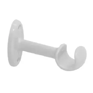 Suporte para Cortina Prátiko Kit com 2 Suportes, Buchas e Parafusos 6 para Instalação Prática Branco Bella Arte Suporte para Cortina Prátiko Kit com 2 Suportes, Buchas e Parafusos 6 Branco Bella Arte