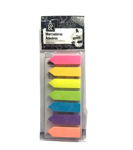 Marcador Adesivo Flags 175 Folhas 7 Cores Pastel