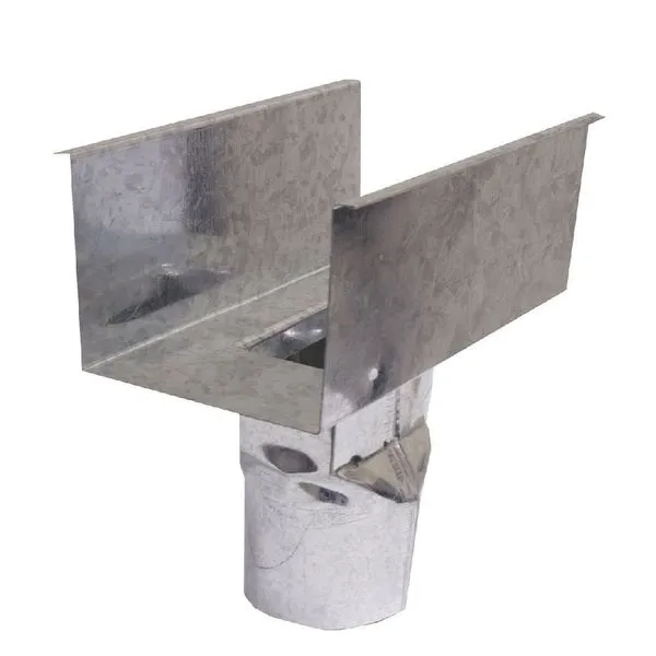 Calha Emenda Quadrada C.33 com Bocal 400 para Drenagem Pluvial em Aco Galvanizado Alta Resistência Calha Forte Calha Emenda Quadrada C.33 com Bocal 400 para Escoamento de Agua da Chuva em Aco Galvanizado Calha
