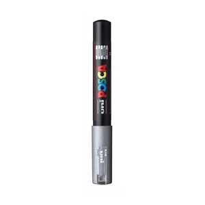 Marcador Multiuso Uniball Artes Posca Ponta Fina Prata 0.7mm