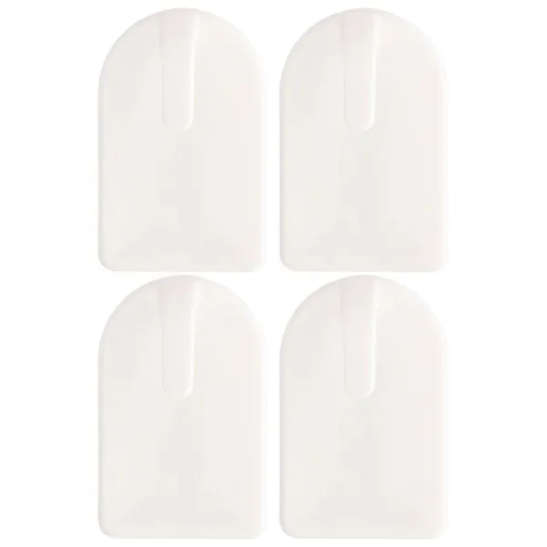 Kit 4 Ganchos Adesivos Suporta Até 1kg Plástico 4,5x3,2x1,5cm LM2147/ LM2147AMB - honeyhome