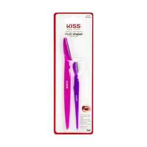 Kit de Navalhas para Sobrancelha Kiss New York 1 Lâmina Grande 1 Cabo KIT DE NAVALHAS P/SOBRANCELHA KISS NY 2U