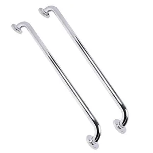 Alça Barra Apoio Kit 2 Uni Inox 70cm Deficiente Acessibilidade Gestante Idoso Criança Segurança Banh