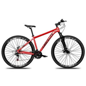 Bicicleta Aro 29 Absolute Nero 5 Alumínio 27v K7 Freio Disco Mecânico Garfo Suspensão - Vermelho Tam.17