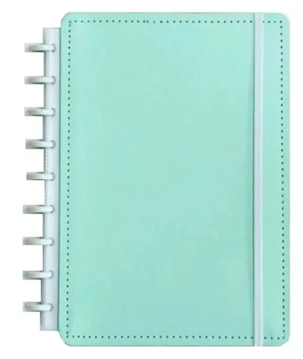 Caderno Inteligente 80 Folhas Médio Verde Pastel
