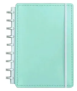 Caderno Inteligente 80 Folhas Médio Verde Pastel