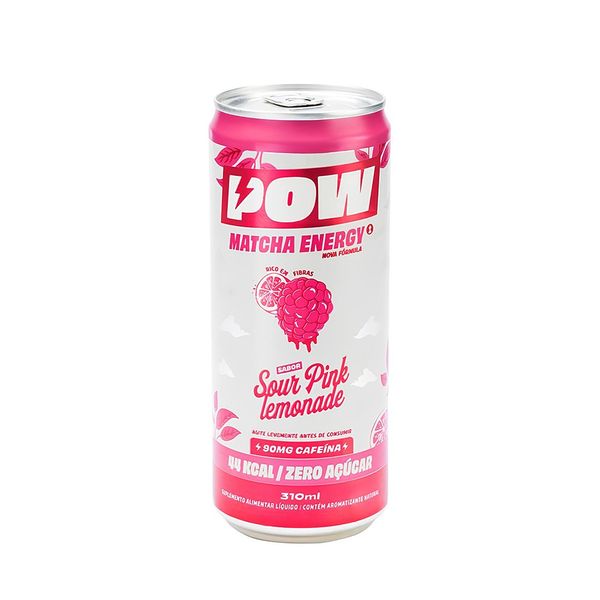 Energético Pink Lemonade Sem Açúcar Push Macha - 310ml