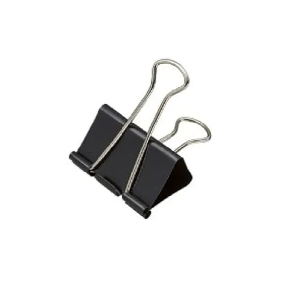 Binder Brw Binder Clips 32mm Metal com Pintura Epóxi Presilha em Aço Inoxidável Embalagem com 12 Unidades Preto Binder Brw Binder Clips 32mm Metal com Pintura Epóxi Embalagem com 12 Unidades Preto