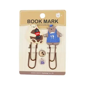 Clips UNISO Clips Urso com Design em Formato de Urso, Material Resistente e Durável, Pacote com 2 Unidades Marrom Clips UNISO Clips Urso com Design em Formato de Urso, Pacote com 2 Unidades Marrom