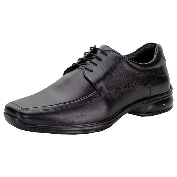 Sapato Masculino Social 3D Jota Pe - 71450 PRETO 07 37