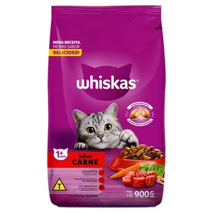 Ração Whiskas 900g Carne RACAO WHISKAS 900G CARNE