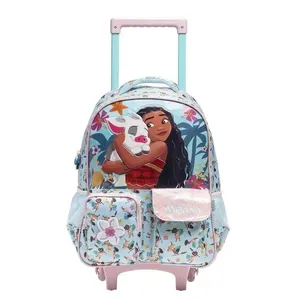 Mochila De Rodinhas Xeryus Moana 40cm Azul 14780 (MP)