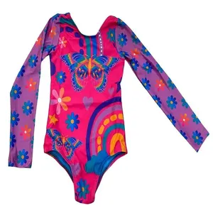 Body Peixote Manga Longa Borboleta Arco-Íris 4 Anos 650054 (MP)