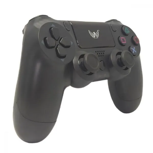 Controle para PS4 com Fio Aquilae Ergonômico com Dupla Vibração e Cabo USB V8 Preto Controle para PS4 com Fio Aquilae com Dupla Vibração e Botões Macios Preto