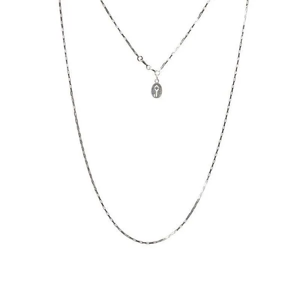 Corrente Tijolinho de Prata 925 1,3mm Prata Único