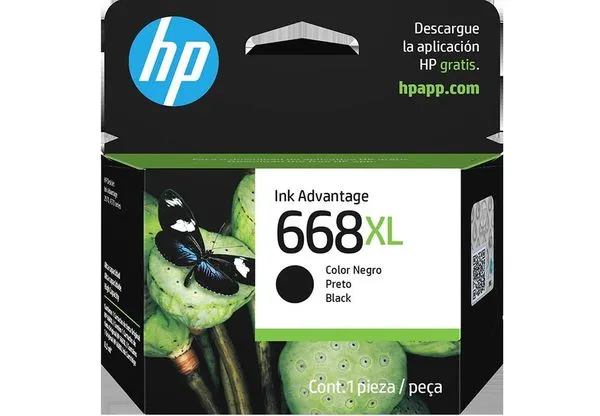 Cartucho Hp 668xl (7fp39vl) Preto - 5,5ml