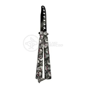 Canivete Skull Caveira Treinamento Manobras Faca Borboleta