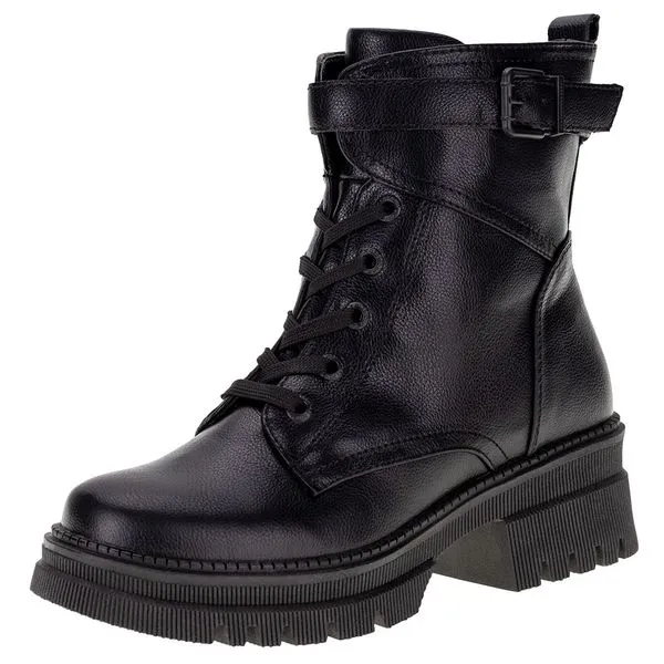 Bota Feminina Coturno Mooncity - 72263 PRETO 39
