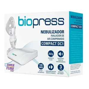 Aparelho Nebulizador Inalador de Ar Comprimido Biopress Compact DC1