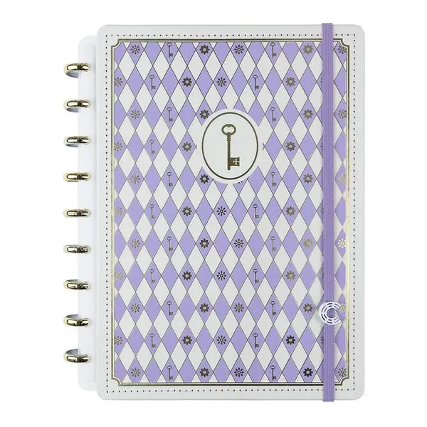 Caderno Inteligente Médio 80 Folhas Isa Akkari Purple Key