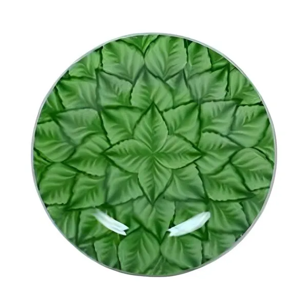 Ornamento Decor Glass 04 Peças De Vidro 28 Folhagem (MP)