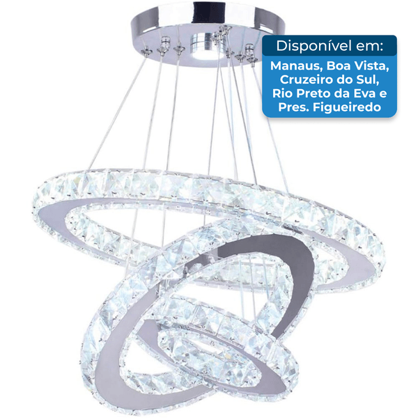 Lustre Winretro Cristal Preto A-BI