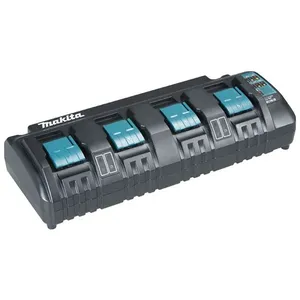 Carregador de Bateria DC18SF 196425-5 com 4 Portas Recarga Rápida Simultânea 220V Makita Carregador de Bateria DC18SF 4 Portas Recarga Rápida 220V Makita