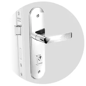 Fechadura Reta Externa PY 40x53 Soprano Paliway Cromado (MP)