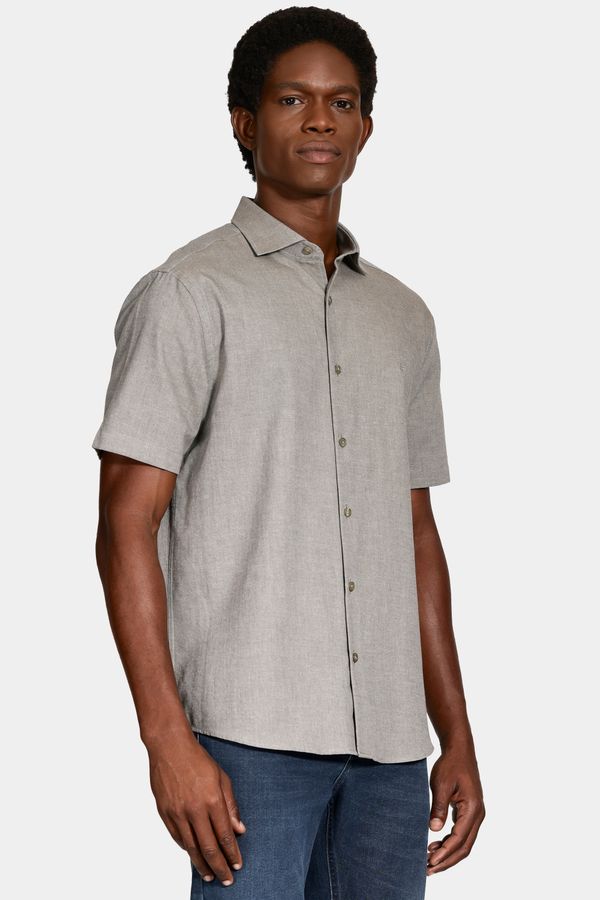Camisa Manga Curta Regular Nature Line Army Green - M