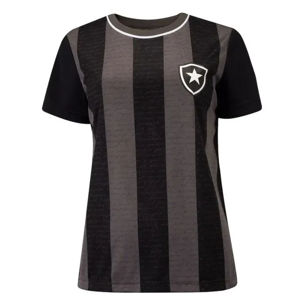 Camisa Feminina Botafogo Braziline Romper Preto P (MP)