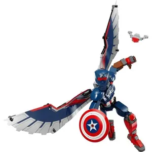 Figura de Construção Marvel New Captain America 76296 Totalmente Articulada 359 Peças Lego Figura de Construção Marvel New Captain America 76296 359 Peças Lego